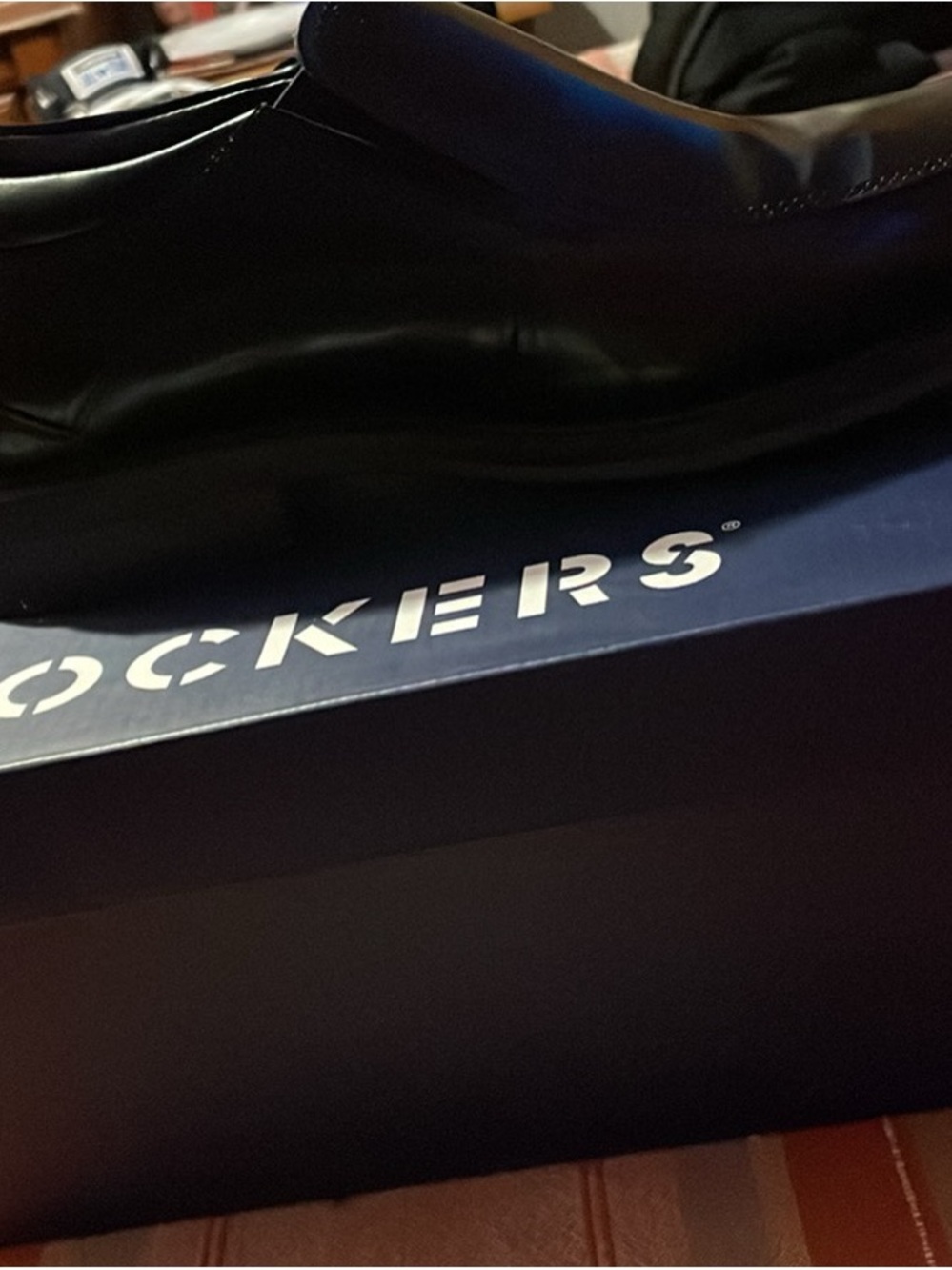 Dockers Black Slip-On Leather Dress Loafers